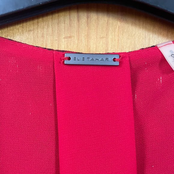 Elie Tahari boho chic silk blouse - Picture 4 of 5